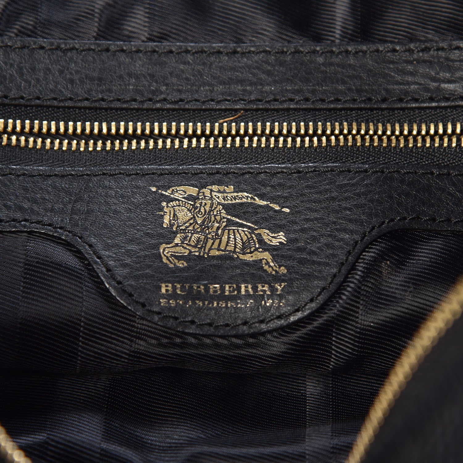Burberry House Check Quilted Large Manor Tote Black 5 of 16