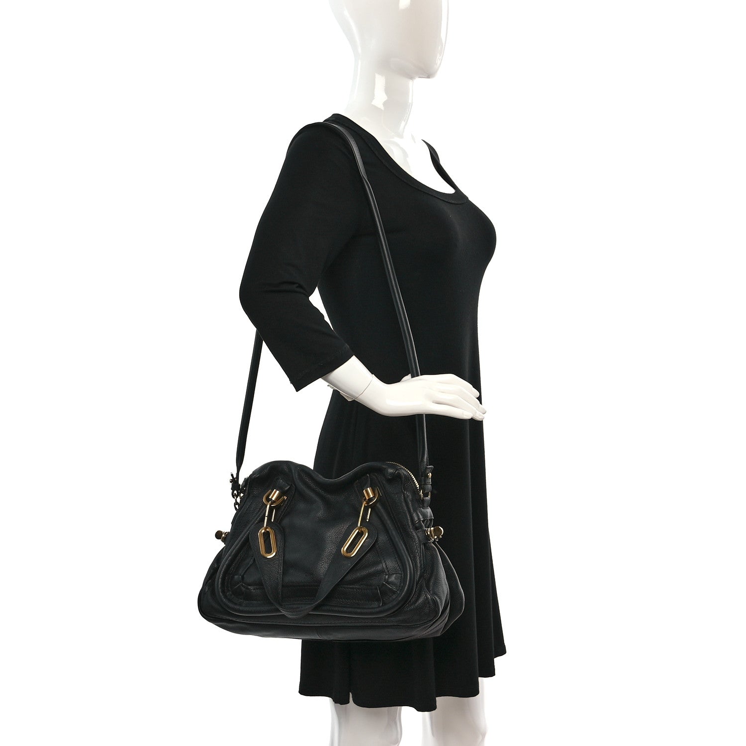 Chloe Calfskin Medium Paraty Black 2 of 18