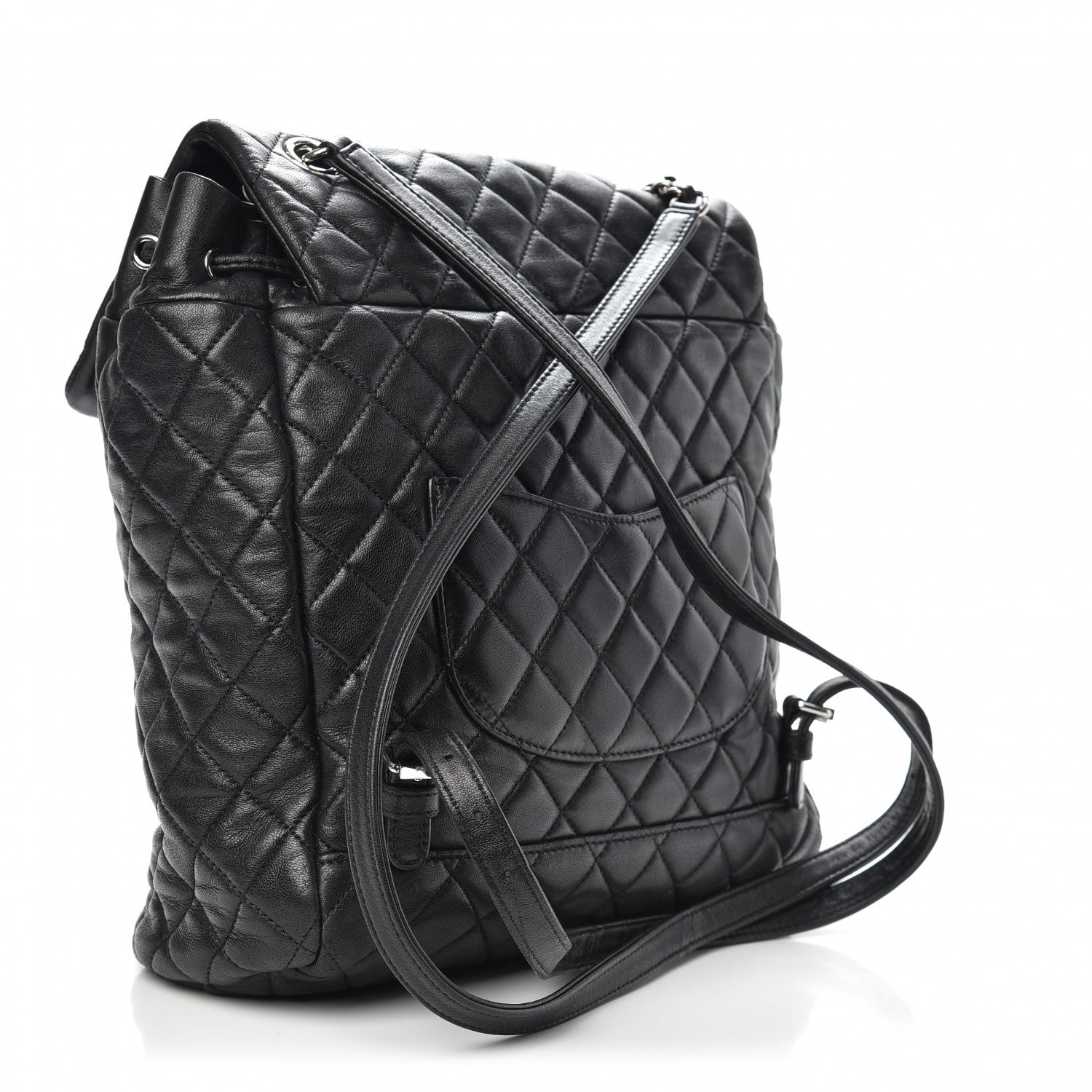 Chanel Calfskin Quilted Large Urban Spirit Backpack Black 2 of 11