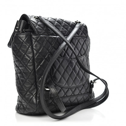 Chanel Calfskin Quilted Large Urban Spirit Backpack Black 2 of 11