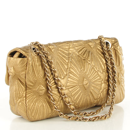 Chanel Calfskin Embroidered Ca D’Oro Flap Gold 3 of 7