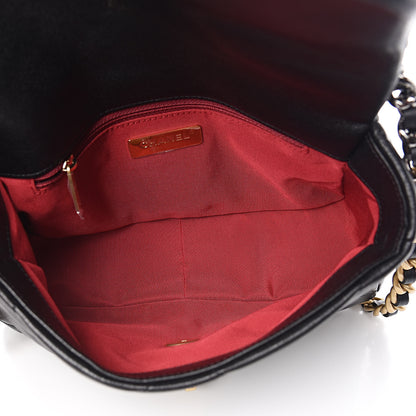 Chanel Goatskin Quilted Medium 19 Flap Black 5 of 11