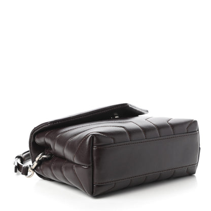 Saint Laurent Calfskin Y Quilted Monogram Toy Loulou Monogram Crossbody Bag Black Tulipe 4 of 10
