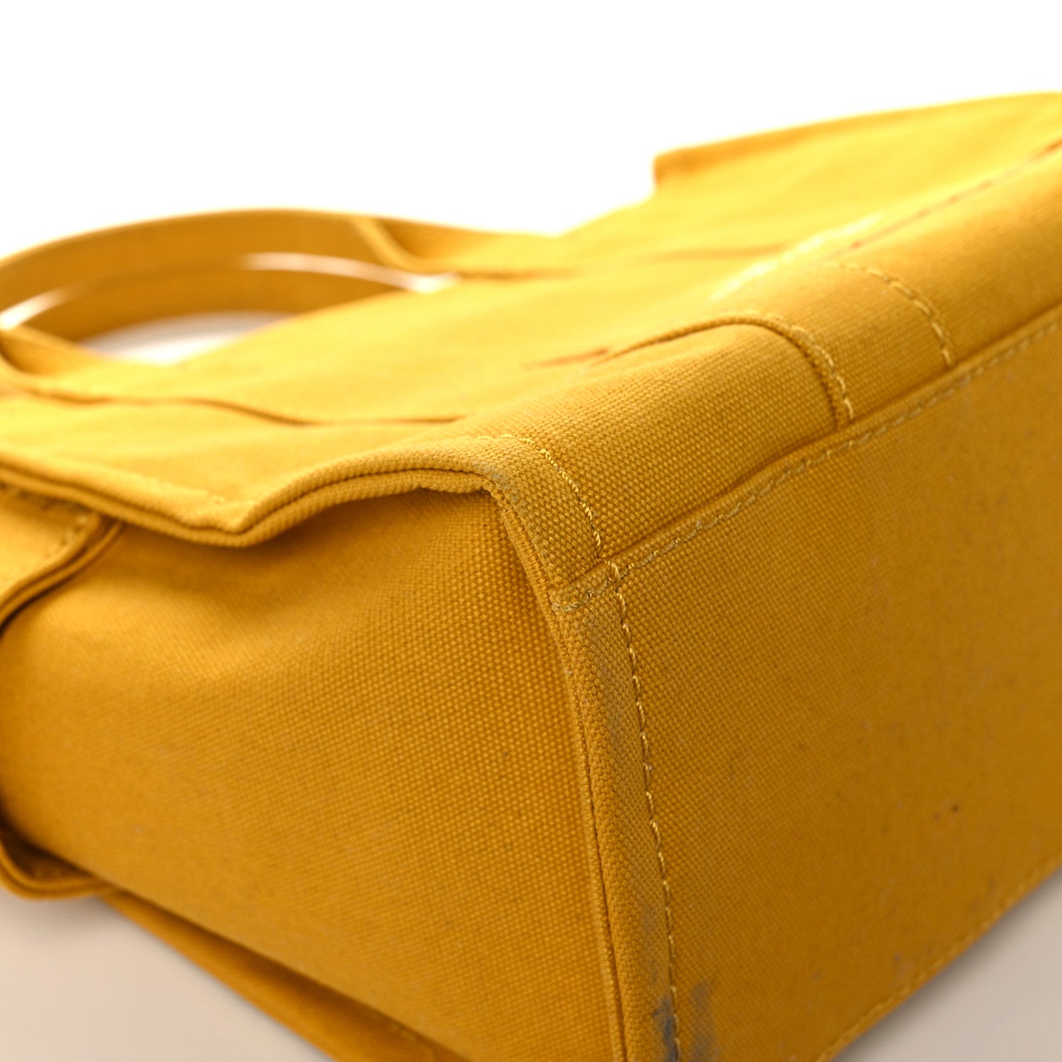 Marc Jacobs Cotton Canvas The Traveler Tote Bag Slate Yellow 8 of 12