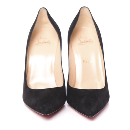 Christian Louboutin Veau Velours Decoltish 100 Pumps 38 Black 2 of 11
