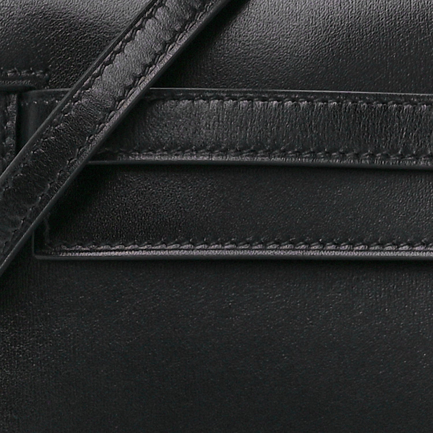 Hermes Box Kelly Wallet To Go Black 8 of 12
