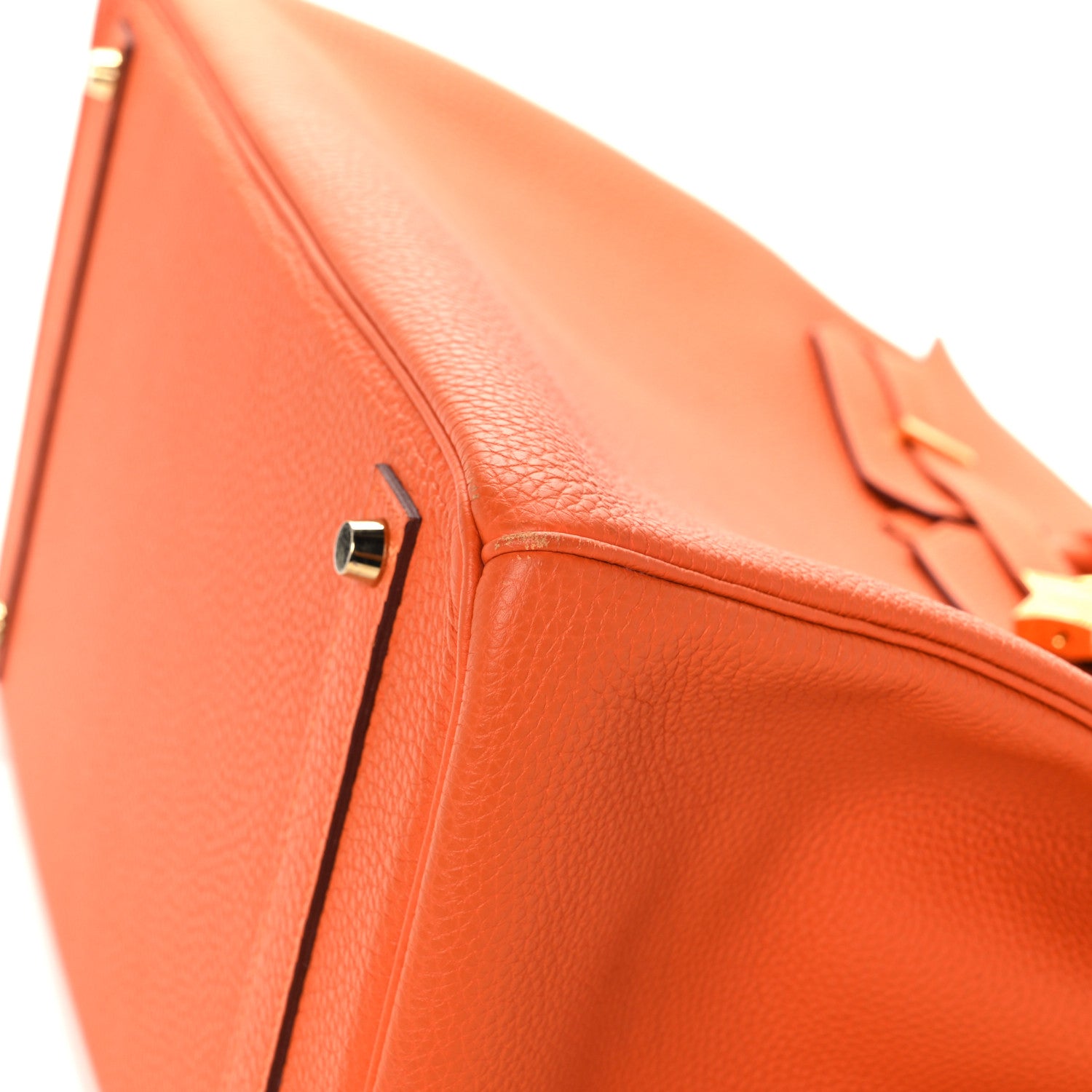 Hermes Togo Birkin 40 Orange 9 of 13