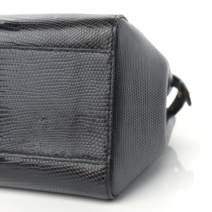 Fendi Lizard XS Peekaboo Iconic Satchel Black 8 of 8