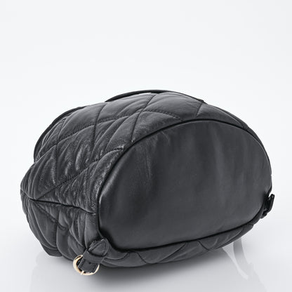 Salvatore Ferragamo Calfskin Quilted Giuliette Backpack Black 11 of 13