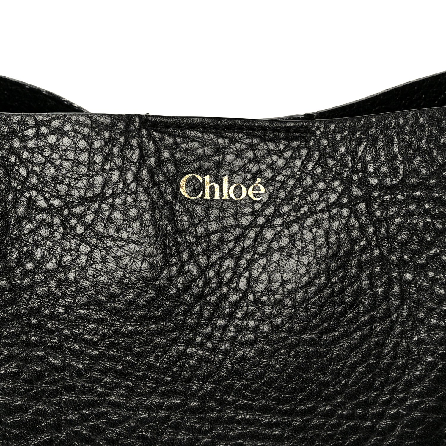 Chloe Grained Calfskin Small Spin Tote Black 8 of 10