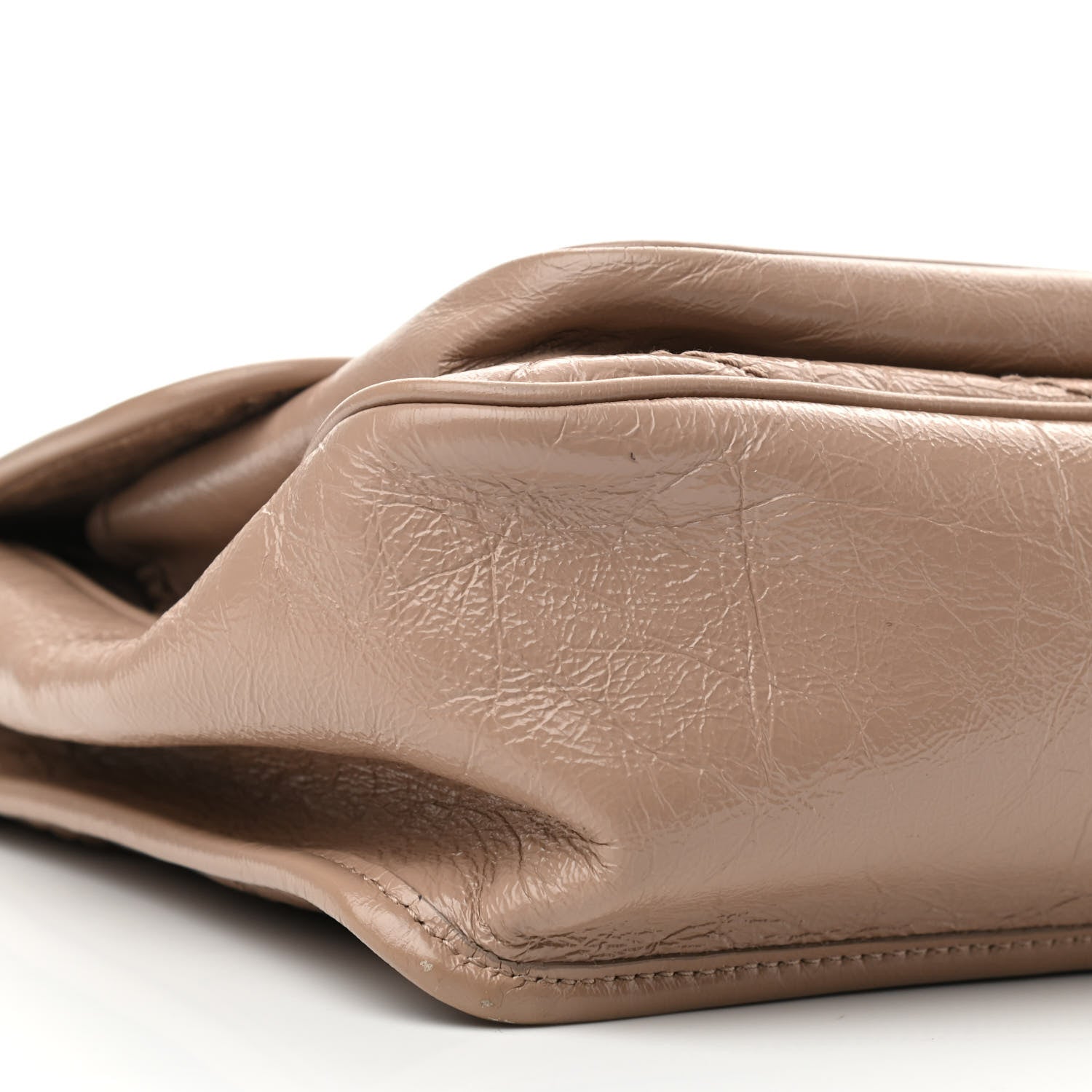 Saint Laurent Crinkled Calfskin Matelasse Monogram Medium Niki Chain Satchel Gold Sand 10 of 11