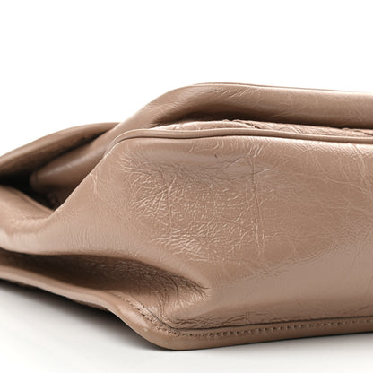 Saint Laurent Crinkled Calfskin Matelasse Monogram Medium Niki Chain Satchel Gold Sand 10 of 11