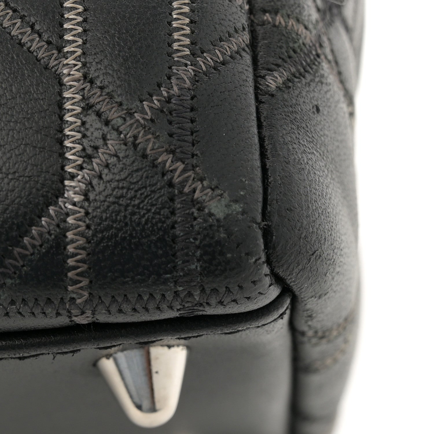Christian Dior Lambskin Cannage Contrast Stitch Medium Lady Dior Black 11 of 11