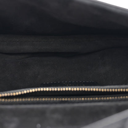 Christian Dior Grained Calfskin Saddle Bag Black 5 of 12