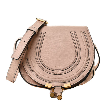 Chloe Calfskin Mini Marcie Round Crossbody Bag Blush Nude 1 of 10