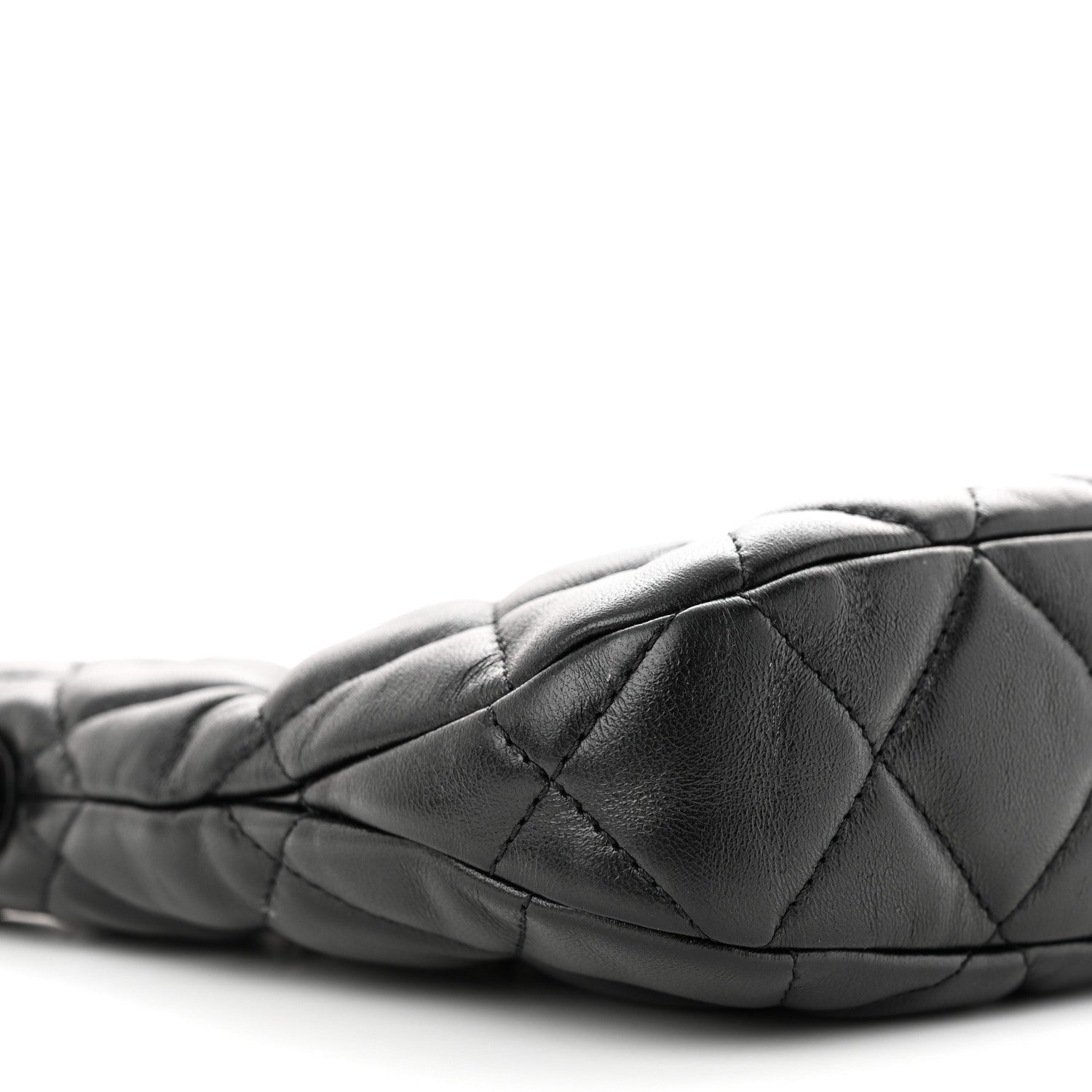 Chanel Lambskin Quilted Hobo Black 9 of 13