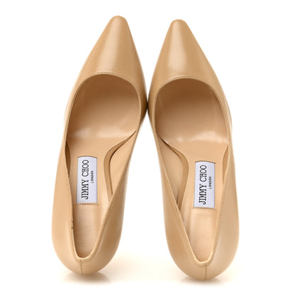 Jimmy Choo Kid Pointy Toe Romy 100 Pumps 36.5 Nude 2 of 8