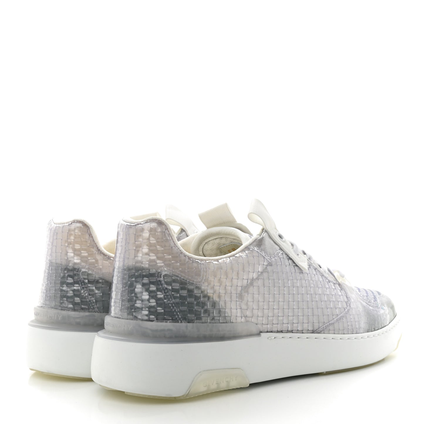 PVC Canvas Transparent Wing Sneakers 45 Off White