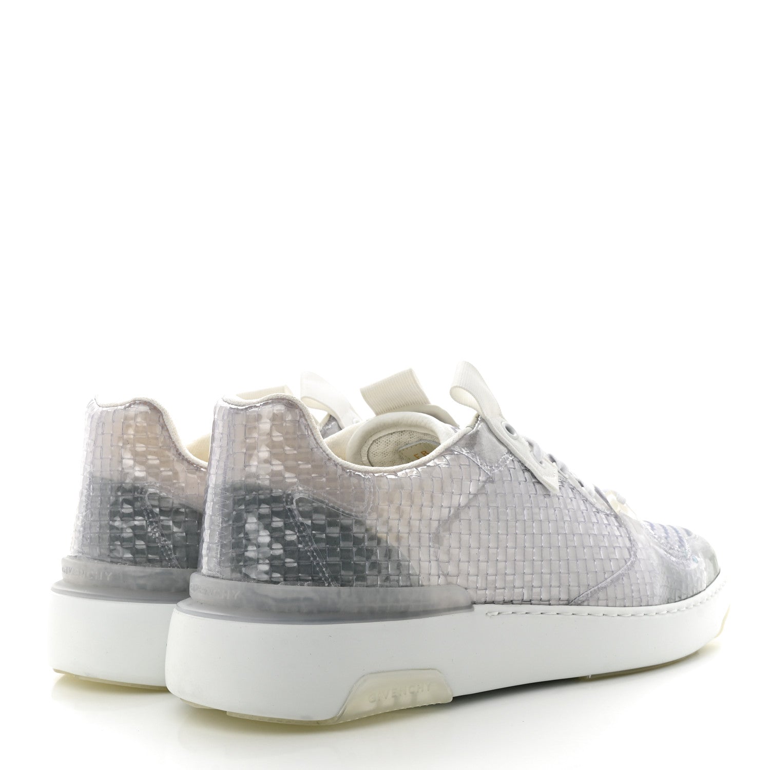 Givenchy PVC Canvas Transparent Wing Sneakers 45 Off White 4 of 7