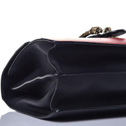 Gucci Calfskin Bamboo Web Large Dionysus Top Handle Bag Black Bright Evergreen Hibiscus Red 16 of 21