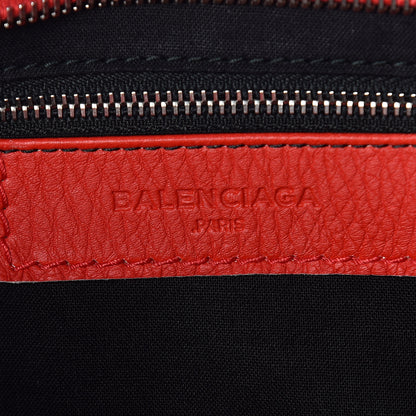 Balenciaga Supple Grained Calfskin Classic Silver Hardware Highlight City Rouge Fraise 8 of 9