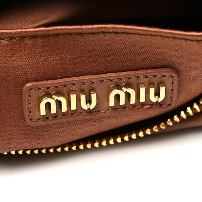 Miu Miu Nappa Matelasse Wander Large Hobo Cognac 6 of 9
