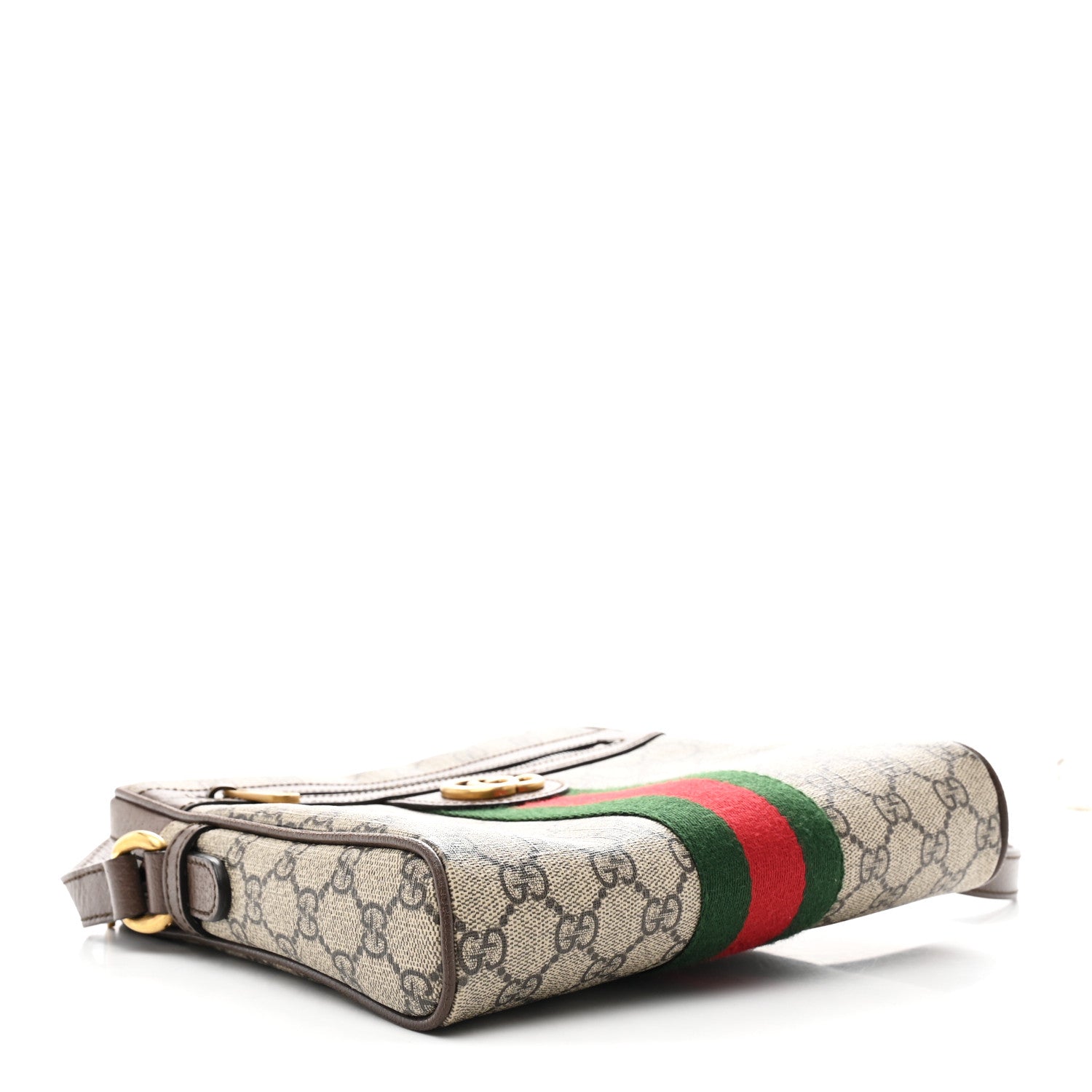 Gucci GG Supreme Monogram Web Small Ophidia Messenger Bag Brown 4 of 10