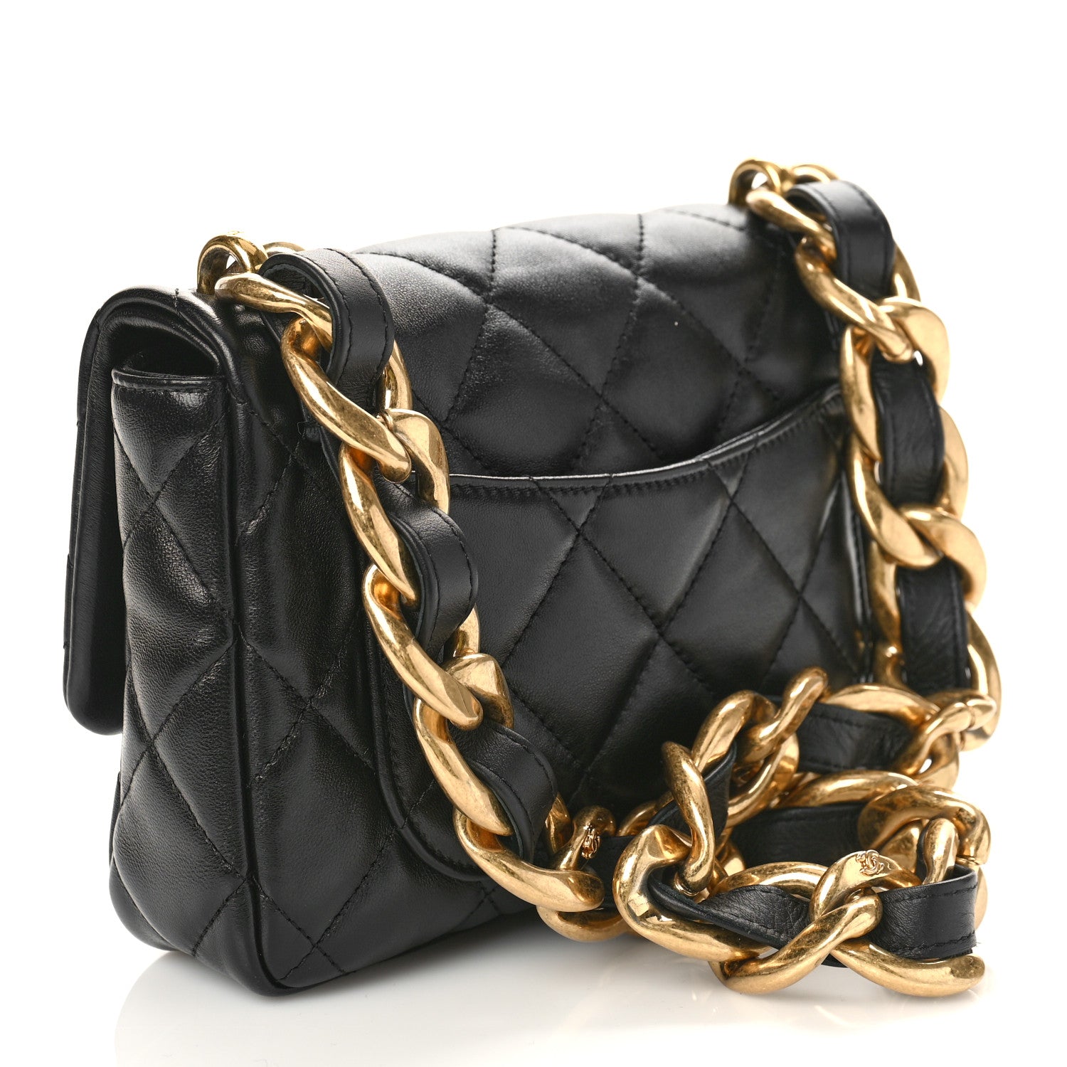 Chanel Lambskin Quilted Small Funky Town Flap Black 3 of 9