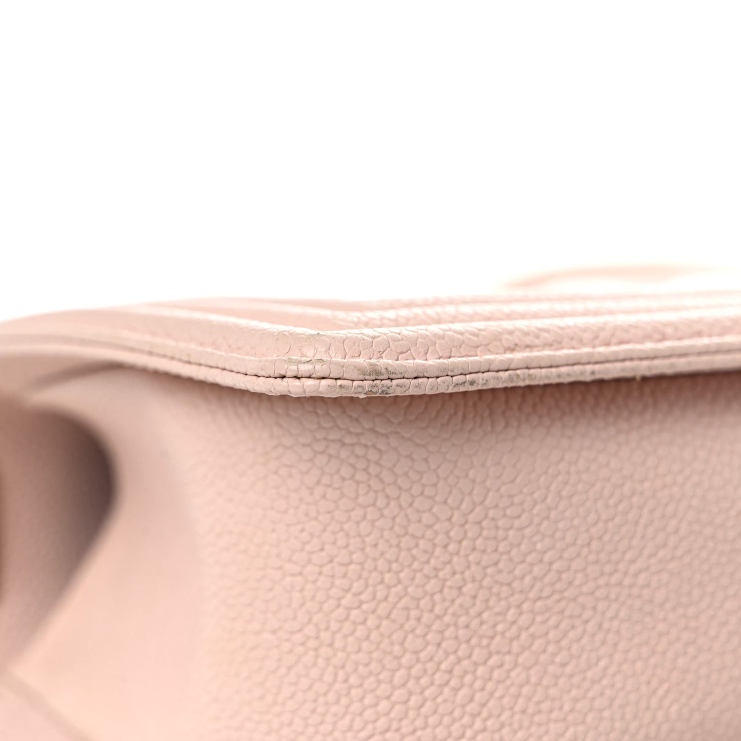 Caviar Chevron Quilted Small Boy Flap Light Pink