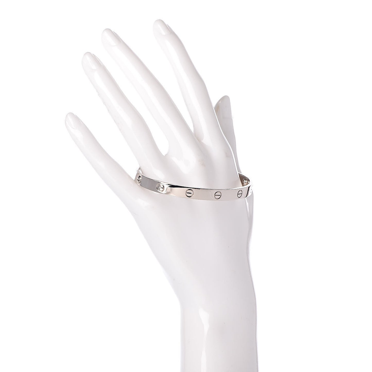 18K White Gold LOVE Bracelet 19