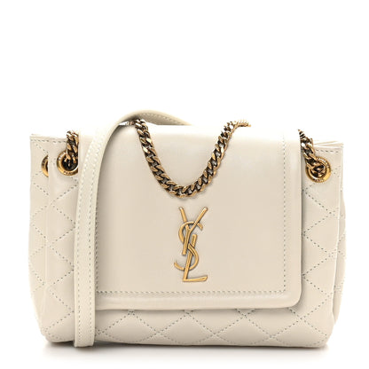 Saint Laurent Lambskin Quilted Monogram Mini Nolita Crema Soft 1 of 11
