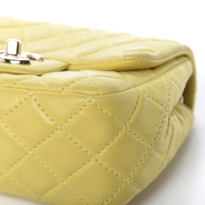 Chanel Lambskin Quilted Mini Square Flap Yellow 9 of 19