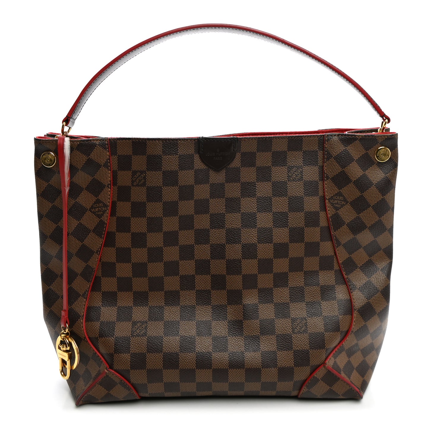 Damier Ebene Caissa Hobo Cherry
