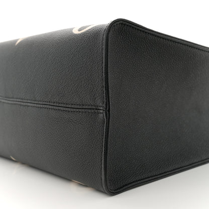 Louis Vuitton Empreinte Monogram Giant Onthego MM Black Beige 9 of 10