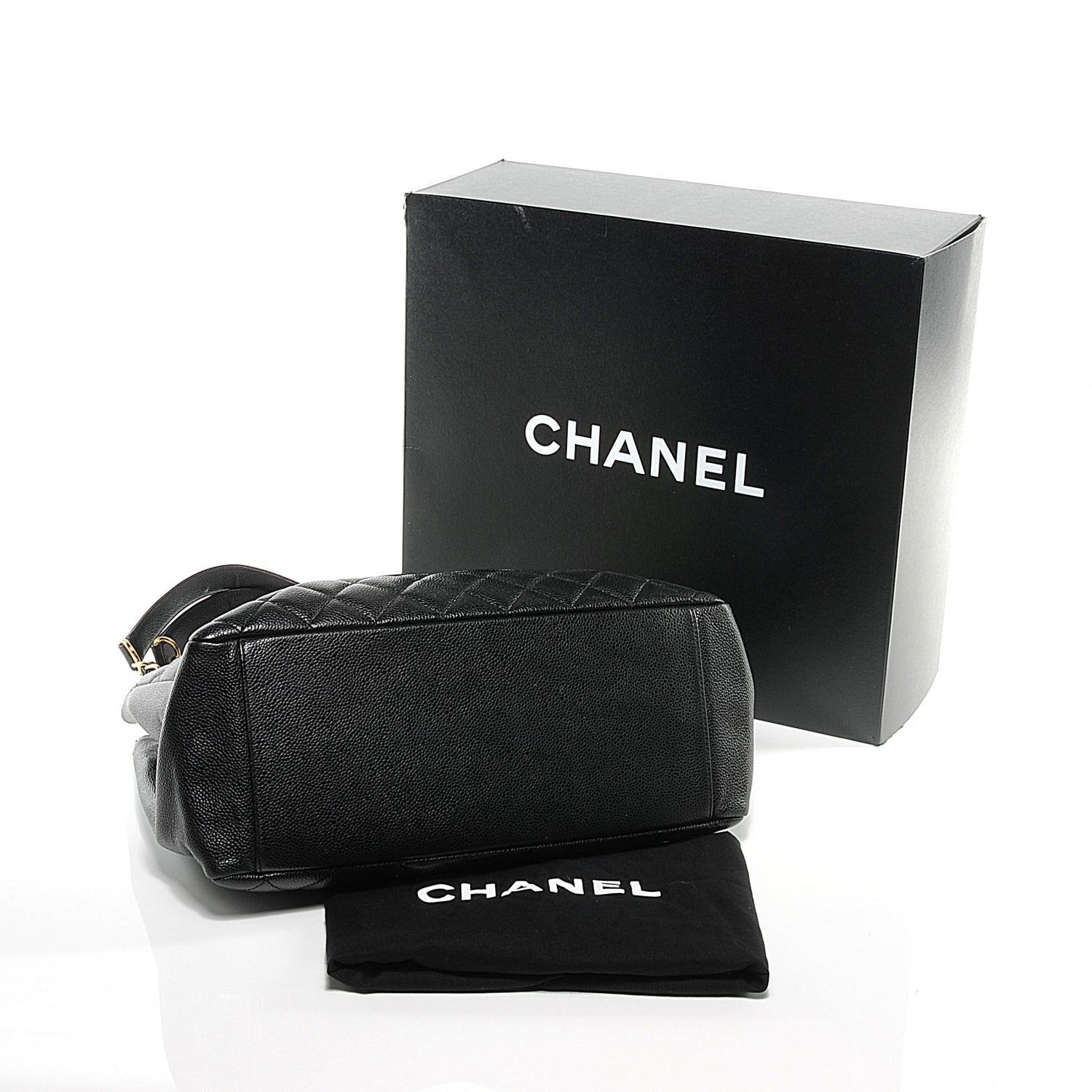 Chanel Caviar Grand Shopping Tote GST Black 9 of 9