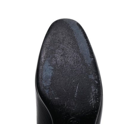 Chanel Lambskin CC Loafers 39 Black 11 of 19