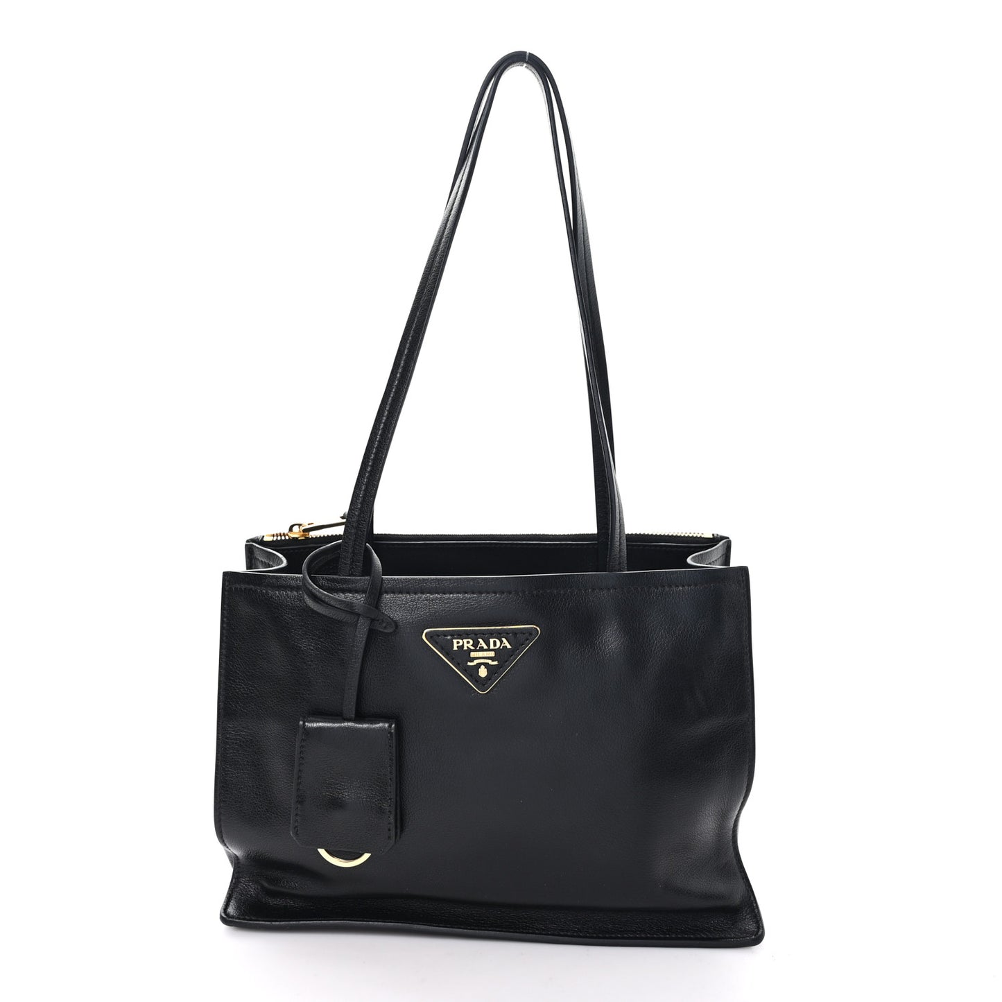 Glace Calfskin Tote Black