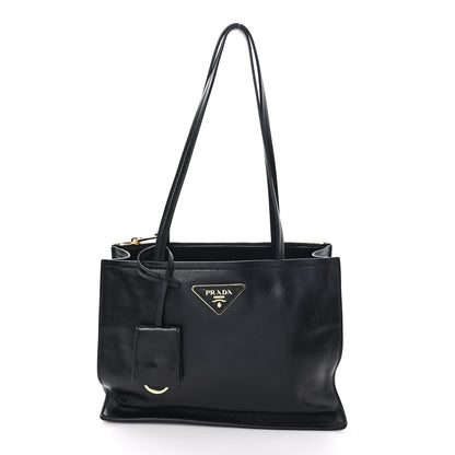 Prada Glace Calfskin Tote Black 1 of 10