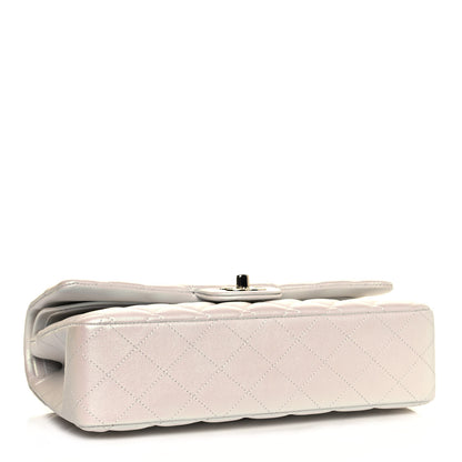 Chanel Iridescent Lambskin Quilted Medium Double Flap Ivory 4 of 13