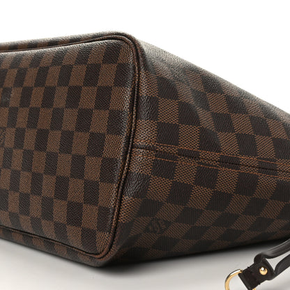 Louis Vuitton Damier Ebene Neo Neverfull MM Rose Ballerine 10 of 13