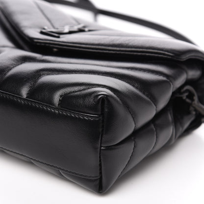Saint Laurent Calfskin Y Quilted Monogram Toy Loulou Crossbody Bag Black 6 of 7