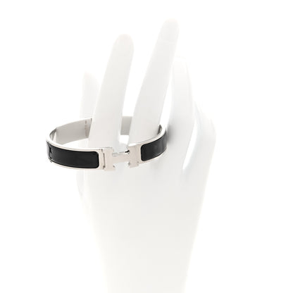 Hermes Enamel Narrow Clic Clac H Bracelet PM Black 2 of 4