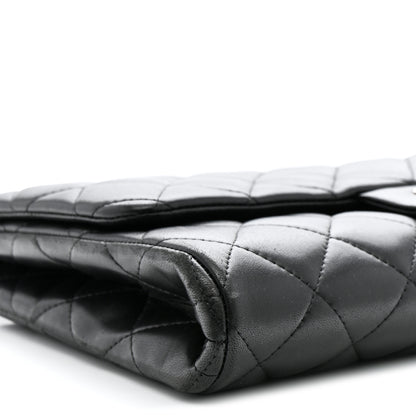 Chanel Lambskin Quilted Clutch With Chain Flap Black 9 of 14