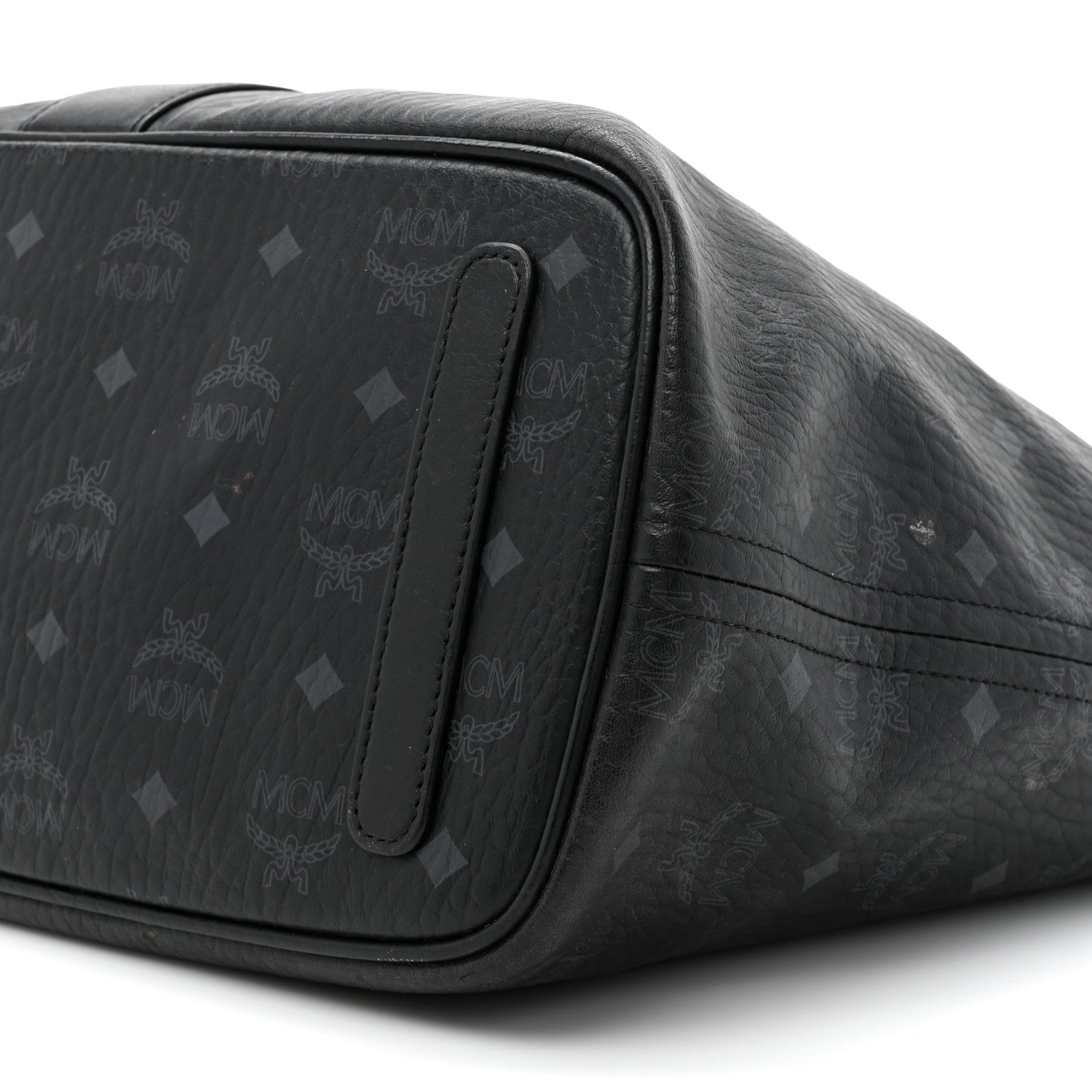 MCM Visetos Medium Liz Reversible Shopper Tote Black 14 of 30