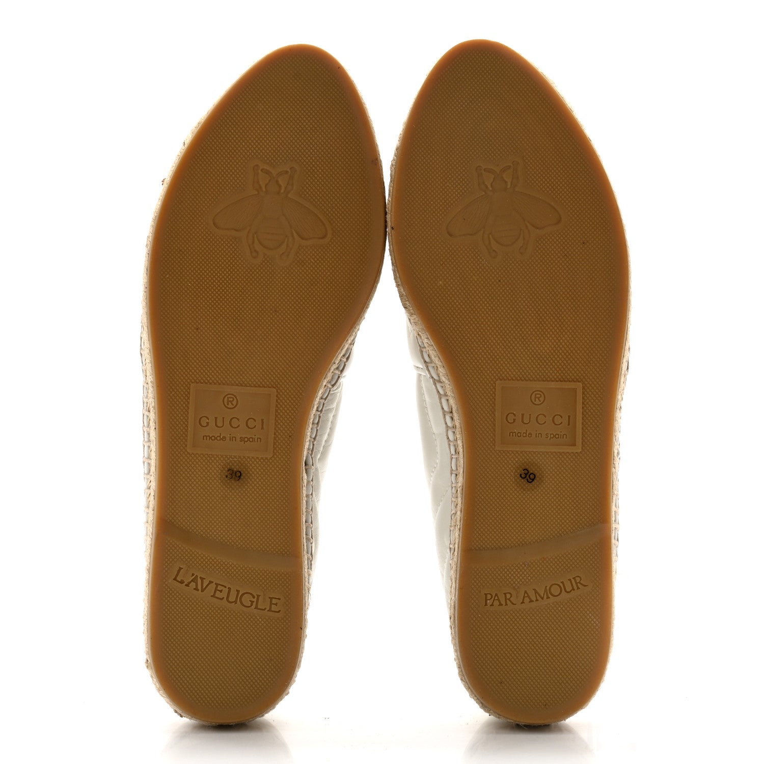 Gucci Nappa Matelasse GG Marmont Espadrilles 39 Great White 5 of 11