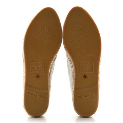 Gucci Nappa Matelasse GG Marmont Espadrilles 39 Great White 5 of 11