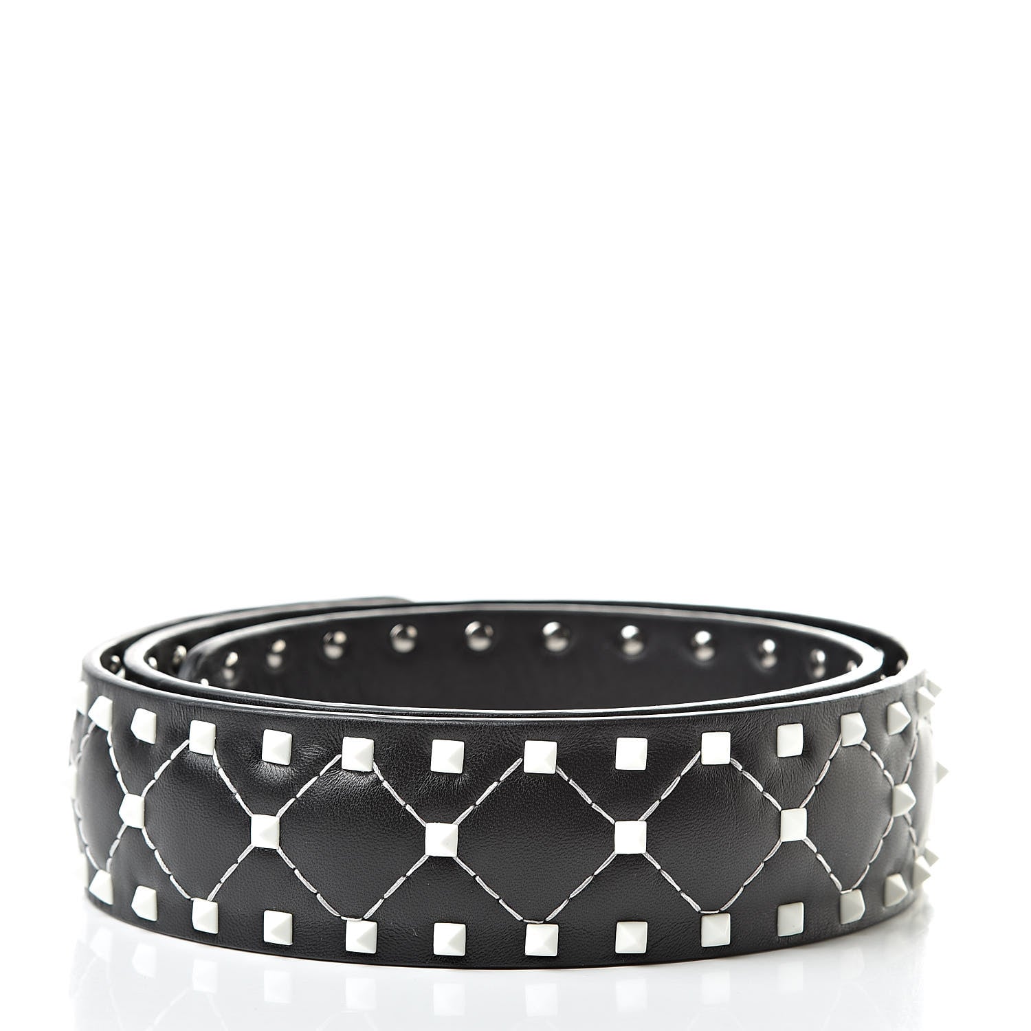 Valentino Garavani Lambskin Free Rockstud Spike Shoulder Strap Black 2 of 5