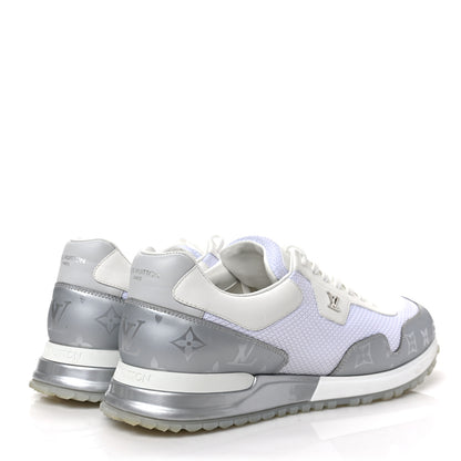 Louis Vuitton Technical Mesh Metallic Monogram Mens Run Away Sneakers 9 White 4 of 8