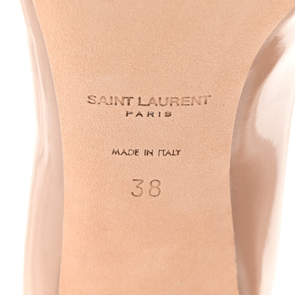 Saint Laurent Patent Calfskin Anja 85 Pumps 38 Dark Pink 6 of 9