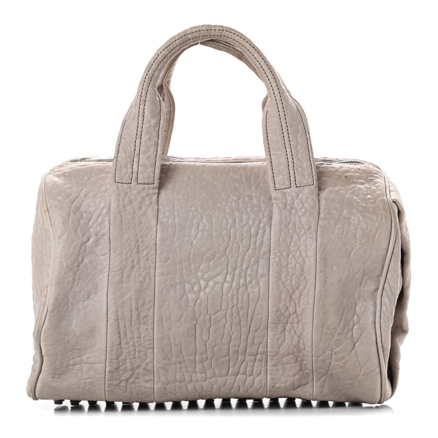 Pebbled Lambskin Rocco Duffel Grey